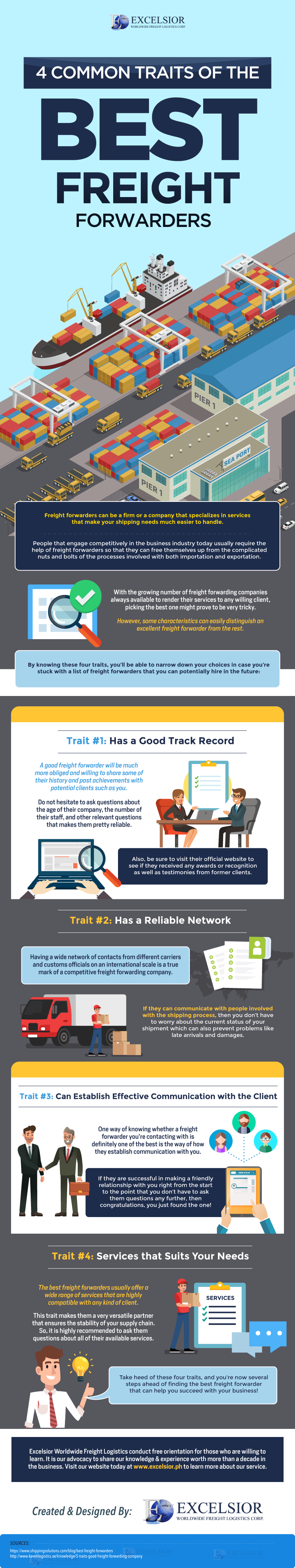 4 Common Traits of the Best Freight Forwarders - Infographic