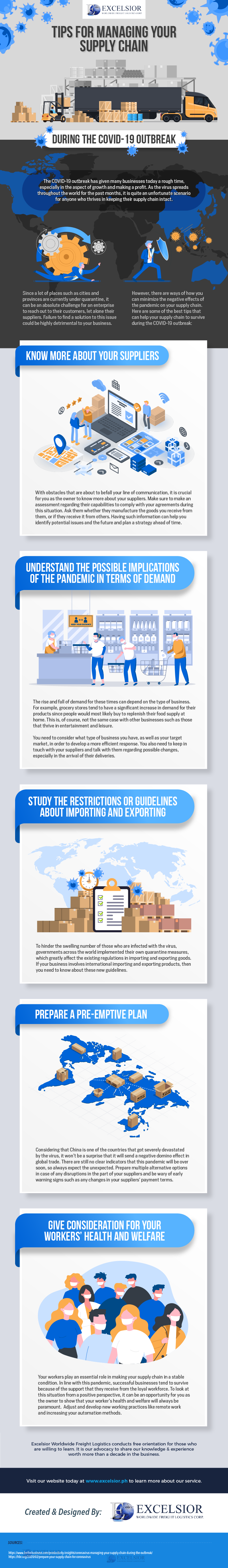 Tips for Managing your Supply Chain during the COVID-19 Outbreak - Infographic